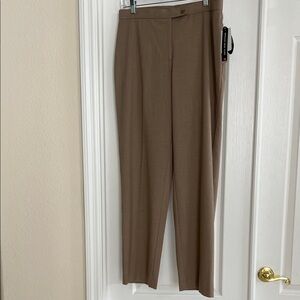Classic High-Waist Dress Pants in Light Tan Brown